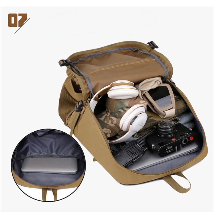 Nueva mochila de senderismo al aire libre de gran capacidad de 50 l, mochila de viaje para trekking, camping, resistente al agua, unisex, informal._voghion.com