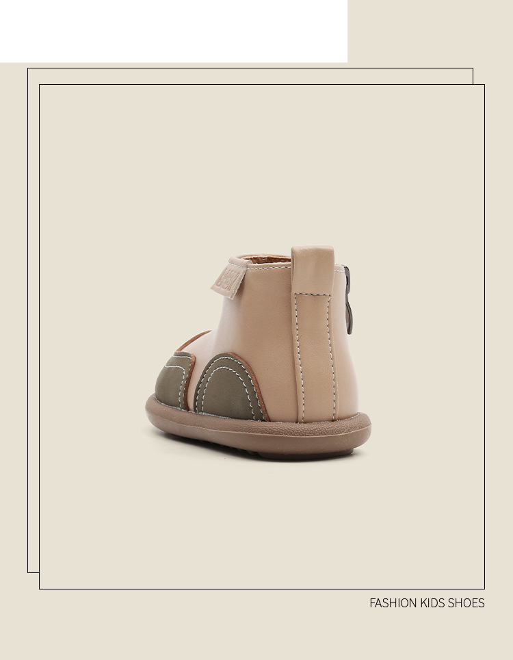 Doc Martens babacipők tavaszi és őszi egycipős lányka rövid bőr csizma puha talpú fiú kisgyermek cipők_voghion.com