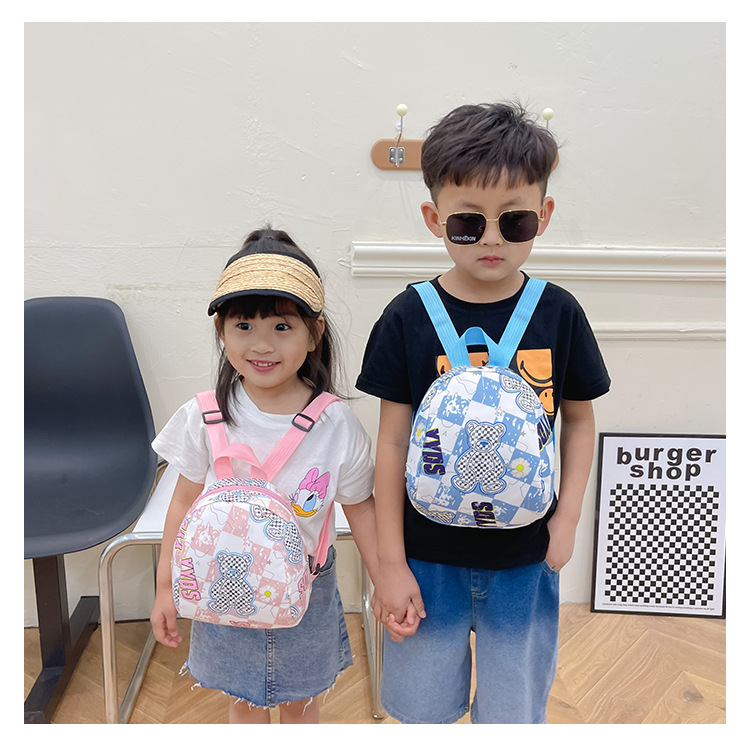 Kindergarten backpack, children's baby backpack, boys and girls aged 1-2-3-5, cartoon cute backpack for children_voghion.com