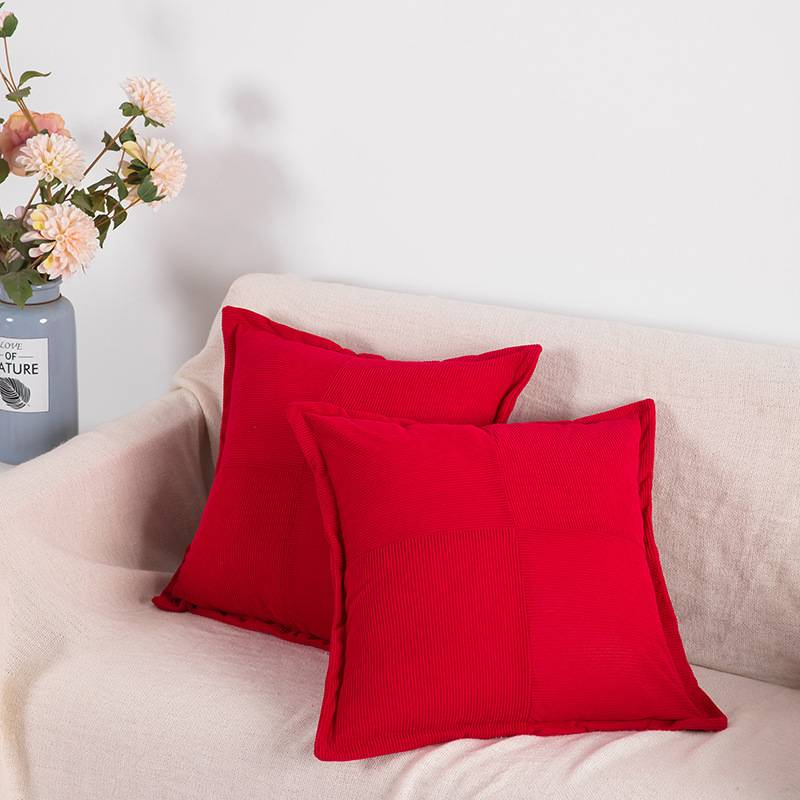 Household Accessories Stitching Wide Edge Sofa Pillow Cushion With Core_voghion.com