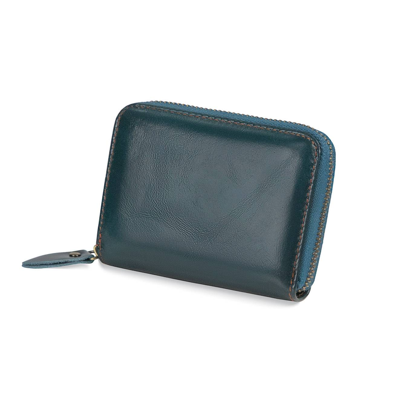 Real Cowhide Leather Wallet Men's Card Holder_voghion.com