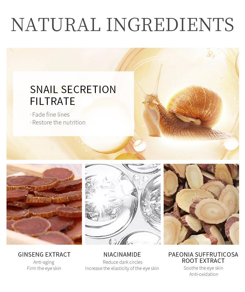 Laikou Red Ginseng Snail Eye Cream, 30g - Hydrating And Moisturizing Skin Care Product For The Eye Area._voghion.com