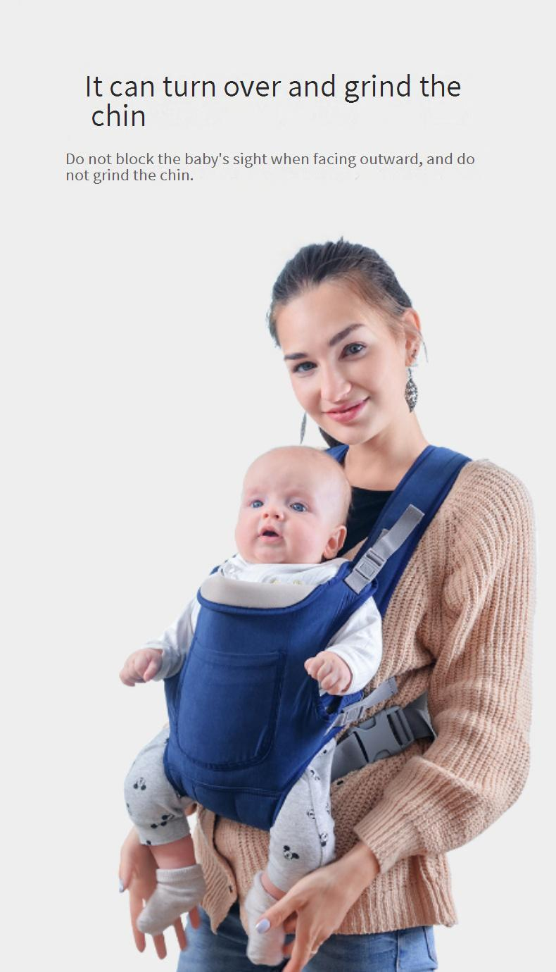 Portabebés bandolera multifuncional de doble hombro, bandolera delantera y trasera_voghion.com