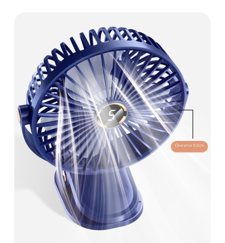 Ventilatore da scrivania con clip da 6 pollici - Doppia alimentazione (USB/CA) Ventilatore da ufficio silenzioso (3 impostazioni di velocità, morsetto regolabile, modalità silenziosa ≤35 dB)_voghion.com