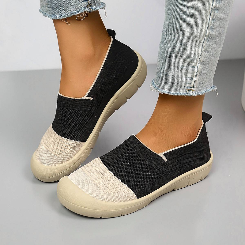 Die neuen flachen, atmungsaktiven Damenschuhe für den Herbst sind rutschfest und bequem für entspanntes Gehen_voghion.com