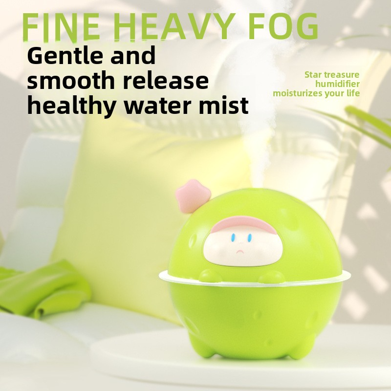 Mini Fruit-Shaped Humidifier – Portable USB/Battery-Powered Ultrasonic Humidifier For Home, Desk, Nursery | 0.5L Tank, 36dB Quiet, 2-8H Timer_voghion.com