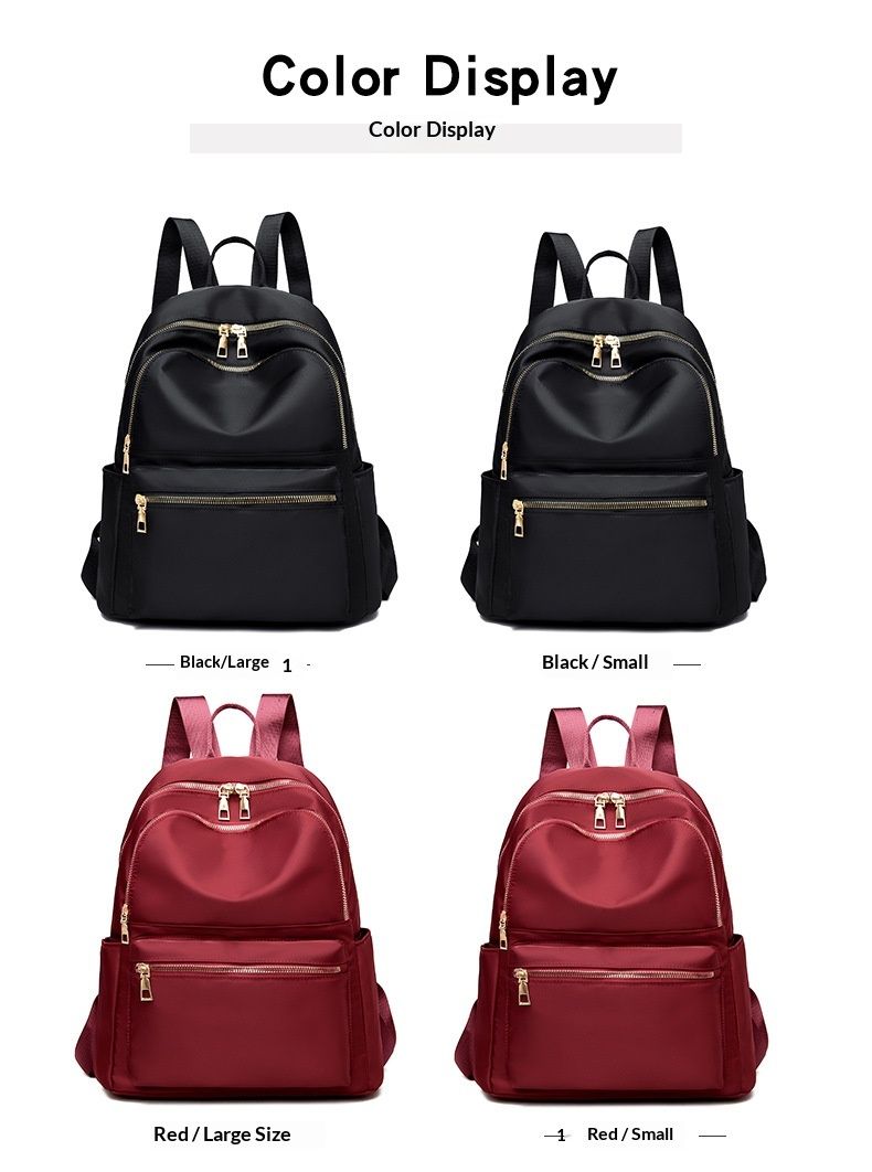 Satin Satin Factory Direct Sales 2024 New Trendy Korean Version Versatile Single Shoulder Crossbody Fashion Oxford Cloth Backpack_voghion.com