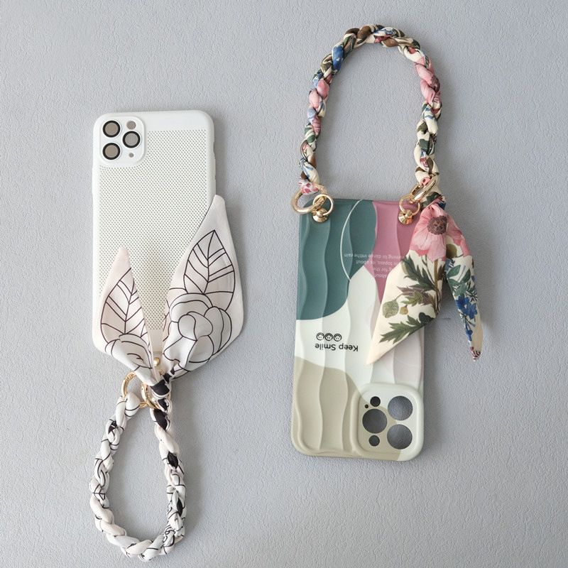 Fashion New Socialite Versatile Silk Scarf Short Spring Summer Handbag Strap Bag Accessories Handheld Phone Chain_voghion.com