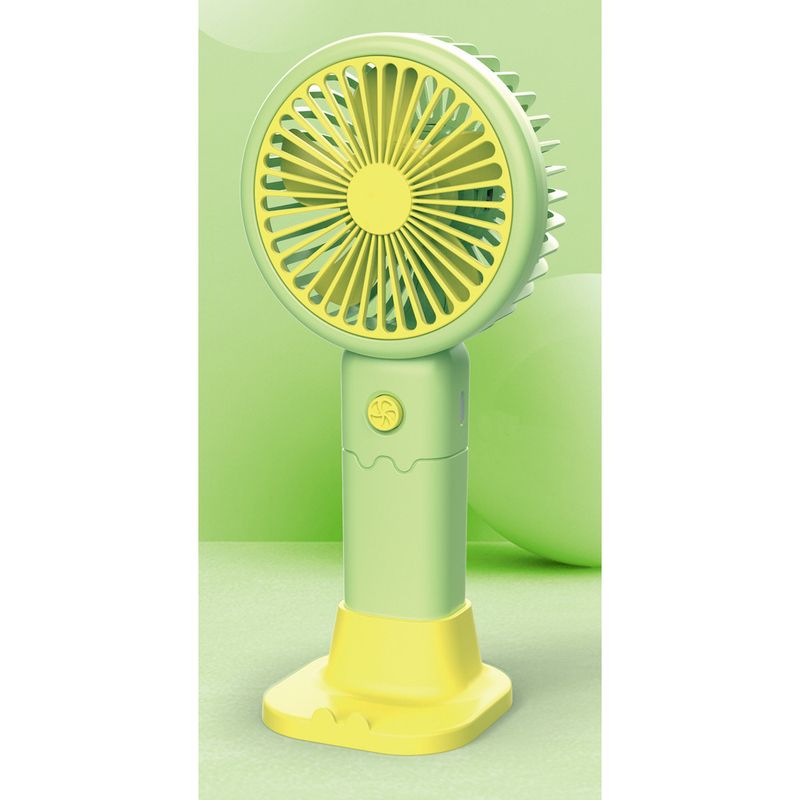 Neu Handheld Drei Getriebe Mit Halterung USB Lade Tragbare Cartoon Desktop Mini Kleine Fan Geschenk_voghion.com