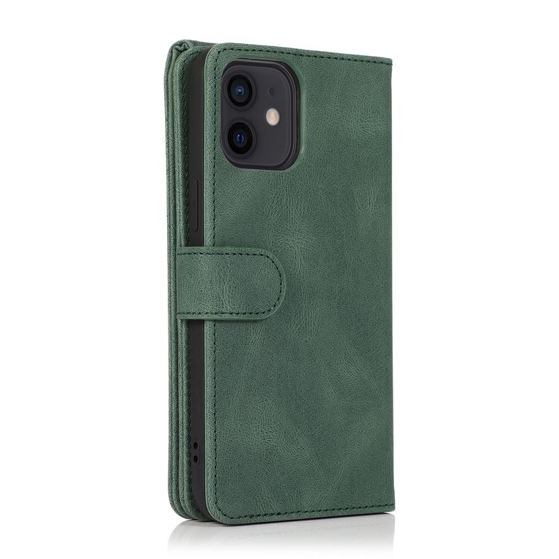 Mobile Phone Case Suitable For Iphone14 Leather Case Nine Carabiner Multifunctional Apple 14plus Skin-Sensitive Mobile Phone Protective Case_voghion.com