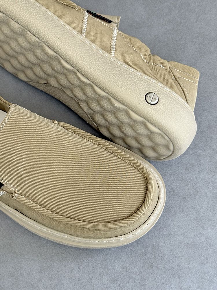 New Summer Men's Lightweight Thick Comfortable Canvas Soft Sole Breathable Casual Shoes Slip-On Loafers_voghion.com