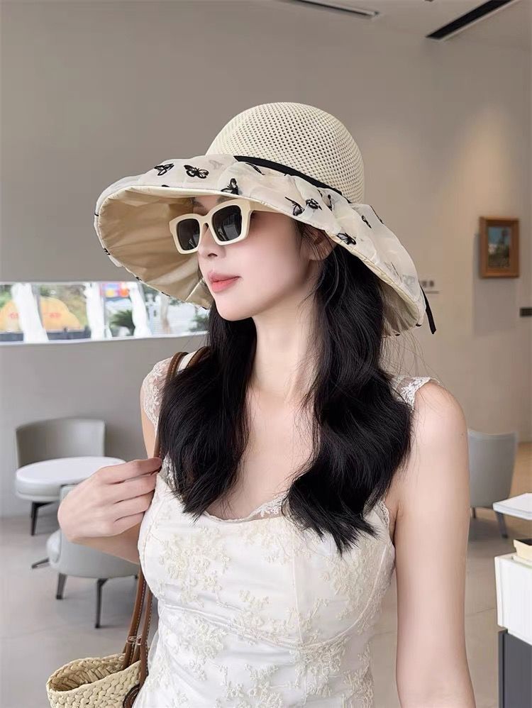 Cappello da sole estivo con protezione UV e tesa larga, nuovo cappello da sole per esterni_voghion.com
