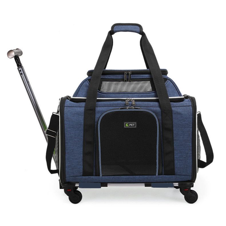 Pengpai Neue tragbare Hundetasche für den Außenbereich mit großer Kapazität, erhöhter atmungsaktiver Trolley, faltbar_voghion.com