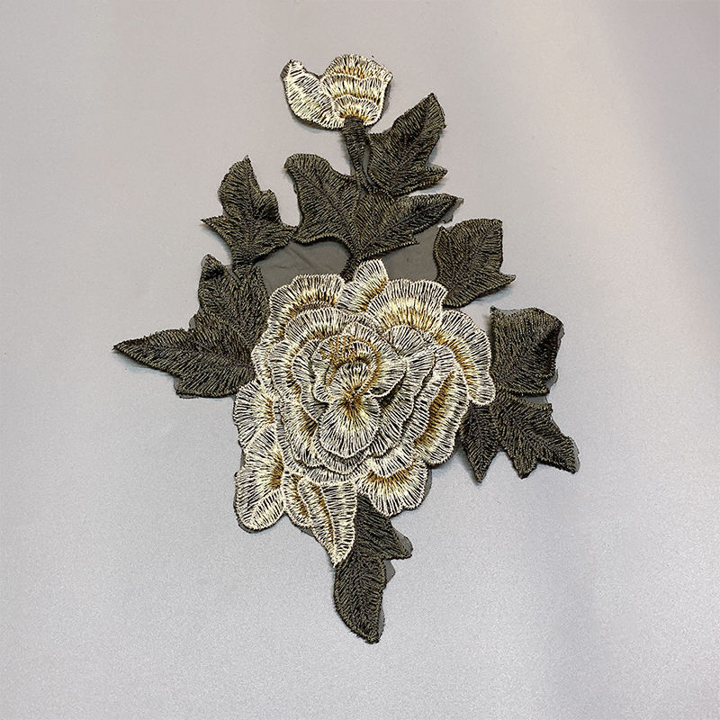 Embroidered flower patch cloth patch garment T-shirt cheongsam decoration patch embroidered garment accessories lace_voghion.com