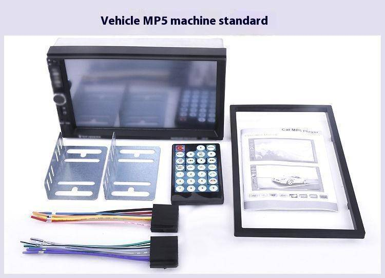 Novi 7-inčni zaslon visoke razlučivosti, MP5 player za automobil, mobilna povezivost, Bluetooth, pogled unazad, radio, električno vozilo_voghion.com