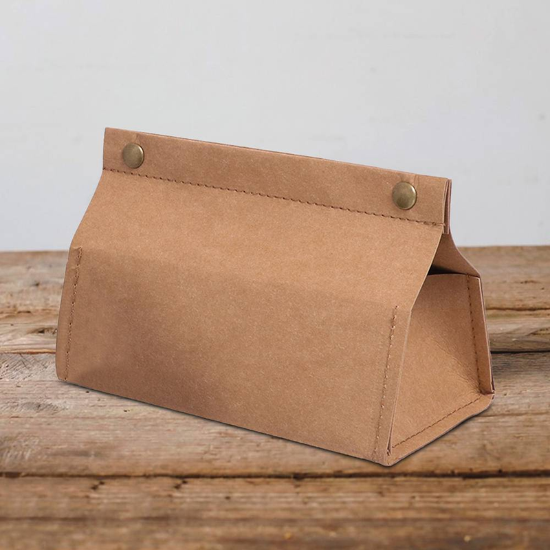 1 cassetto in carta kraft spessa nera/marrone, scatola porta fazzoletti impermeabile, per soggiorno, camera da letto, tavolino, scrivania_voghion.com