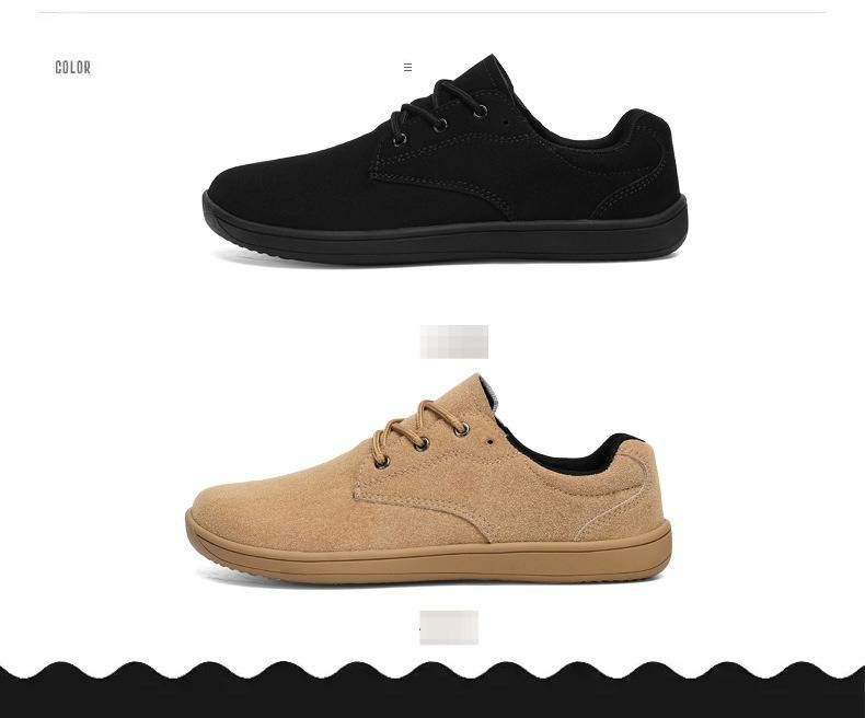 Barfußschuhe mit breitem Mesh-Obermaterial, großer Zehenbox und rutschfester, weicher Sohle sowie Zehenbox für Herren zum Laufen und für Fitness._voghion.com
