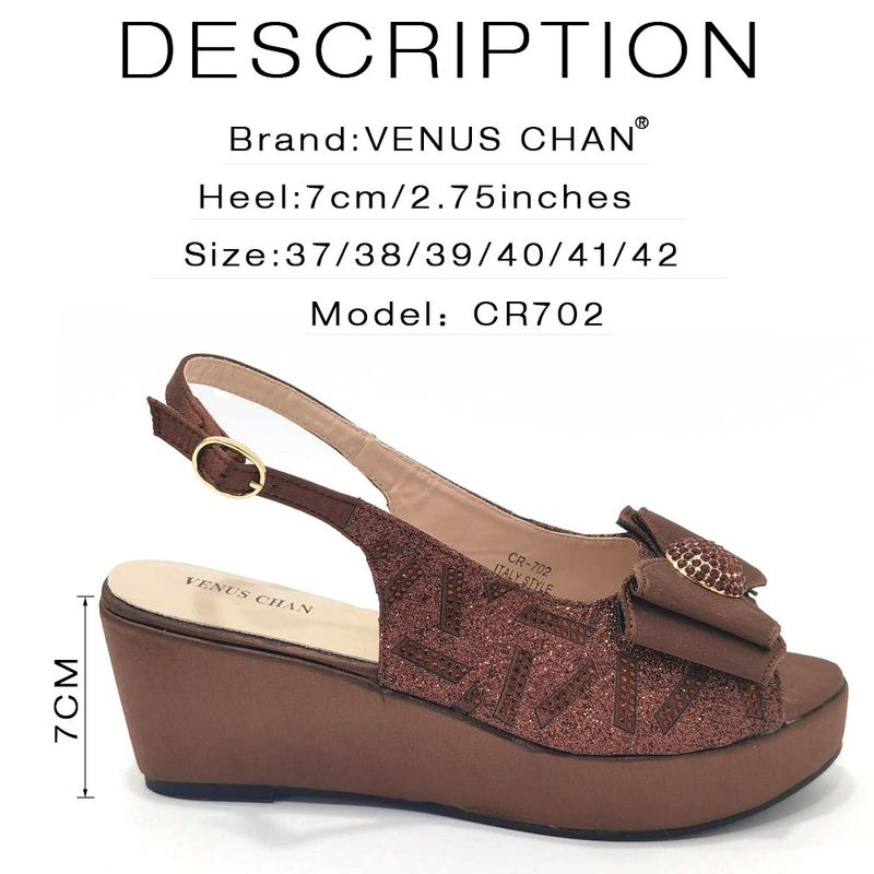 Damenschuhe Große Damenschuhe Schuhe für Geburtstagsfeiern Kleiner Keilabsatz Schuhe mit dicker Sohle und gleichem Design Clutch Bag Diamond Flower_voghion.com