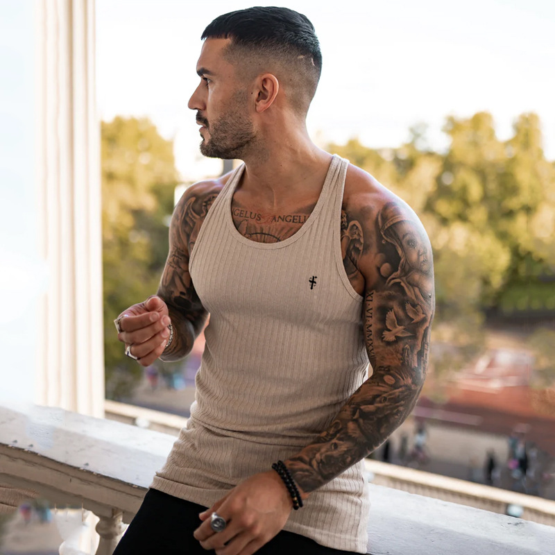 Summer New Men's Casual Vest Sleeveless Top Vest T-shirt Vest_voghion.com