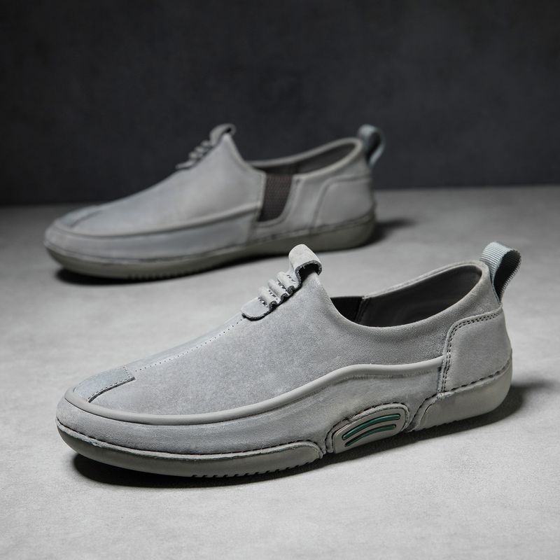 Erste Schicht Leder Herrenschuhe Low-Top Herren Freizeitschuhe Martin Schuhe Herrenschuhe Große Schuhe_voghion.com