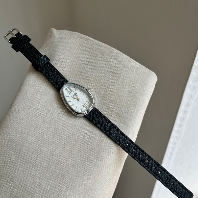 Gogoey 2025 New Hot-Selling Snake Head High-End Leather Strap Women's Quartz Watch_voghion.com