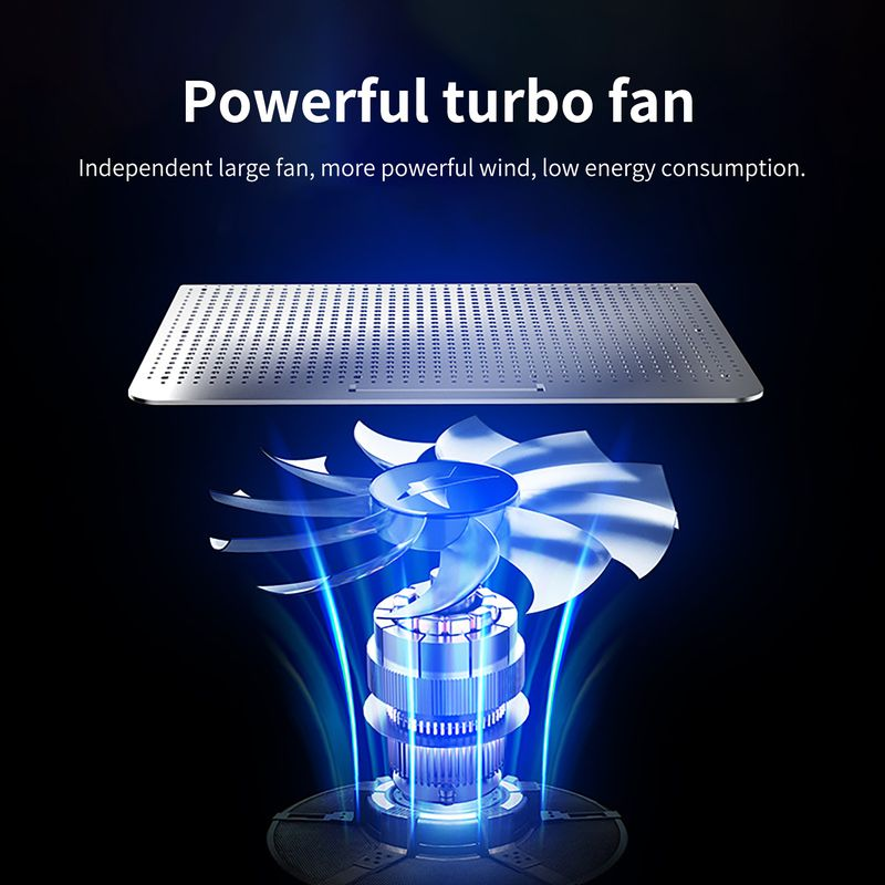 Xinweiqing laptopkoeler Dual USB verstelbare draagbare geluidsarme notebook-koelpad voor gaming_voghion.com