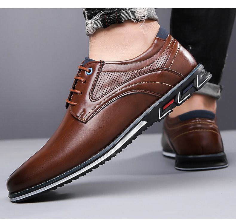 Heren Zakelijke Schoenen Slip On Party Heren Schoenen Comfortabele PU Leren Schoenen Voor Mannen Trouwjurk Schoenen Voor Mannen Zapatos Hombre38-53_voghion.com