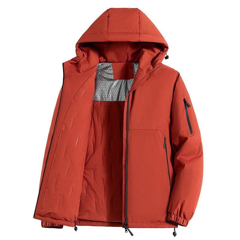 2024 New Winter For Men, Plus Size Loose Casual Cotton Jacket, Trendy Hooded Sports Puffer Jacket With Graphene_voghion.com