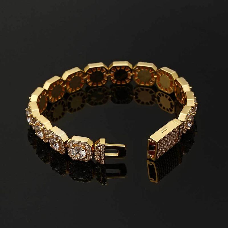 Men's Jewelry Hip Hop Bracelets, Rock Sugar Chain, Zircon Bracelets, Trendy Personality Fashion Accessories,_voghion.com
