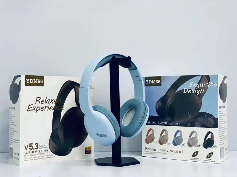 YDM66 Nuove cuffie wireless Bluetooth over-ear con bassi da gioco universali per telefoni cellulari_voghion.com