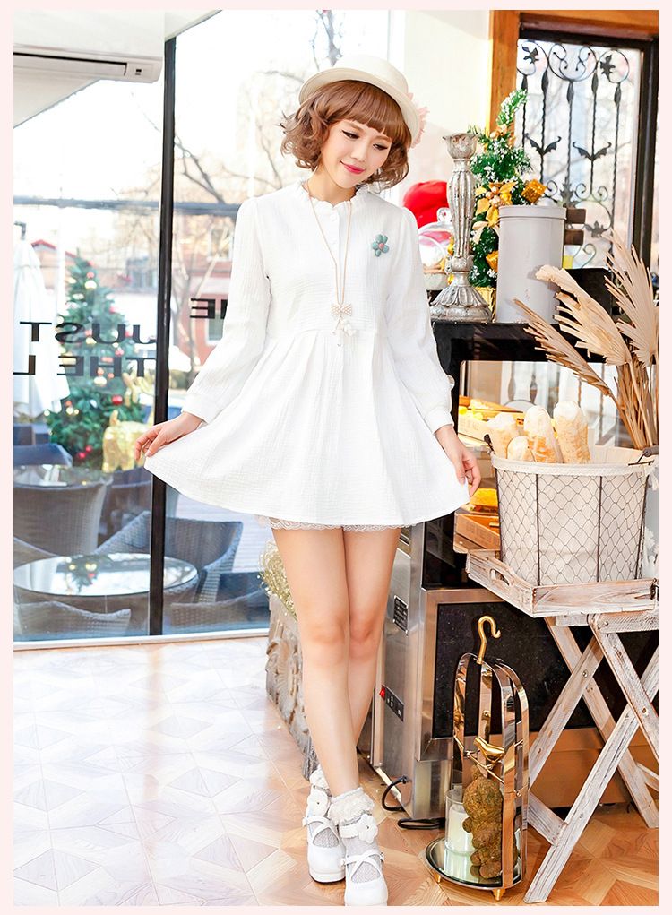 Underwear Girly leggings double lace lace border walk safety pants three-quarter pants_voghion.com