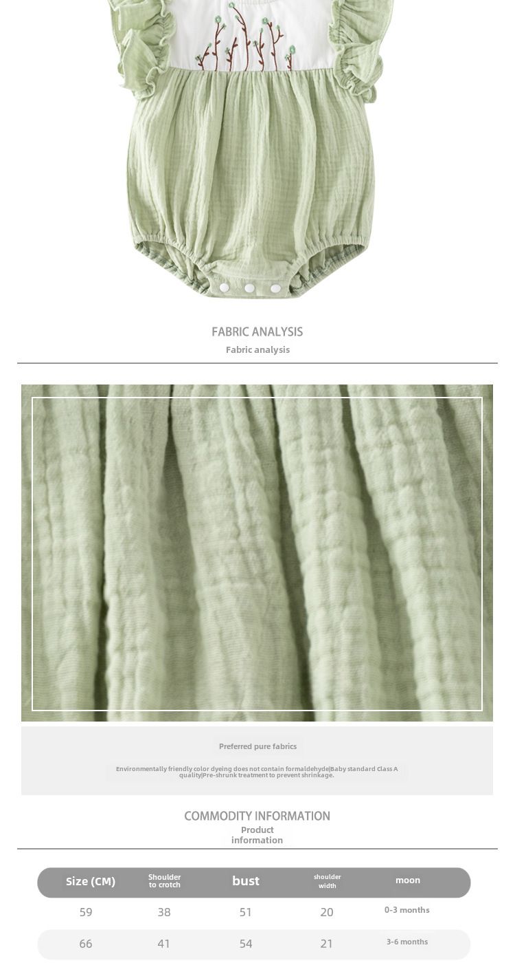 Ubranka dla niemowląt na lato, cienkie, z krótkim rękawem, body, ubranka na pełnię księżyca, worek z czystej bawełny, ubranka dla niemowląt na lato, ubranka do wspinaczki_voghion.com