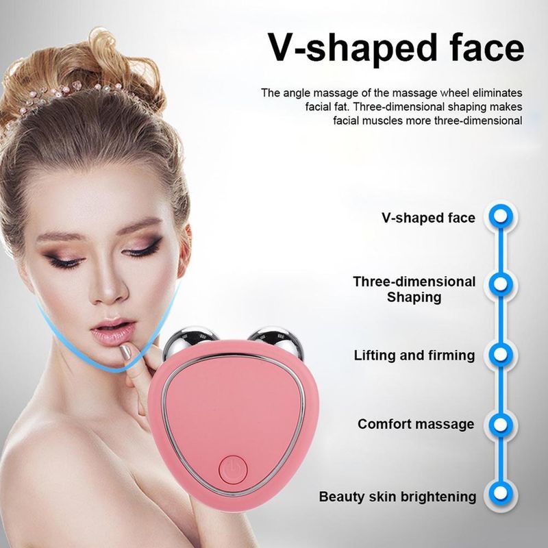 Elektryczny mikroprądowy masażer do twarzy Lifter Face Massager Lifting i ujędrnianie Beauty Instrument Spalanie tłuszczu Urządzenie odchudzające_voghion.com