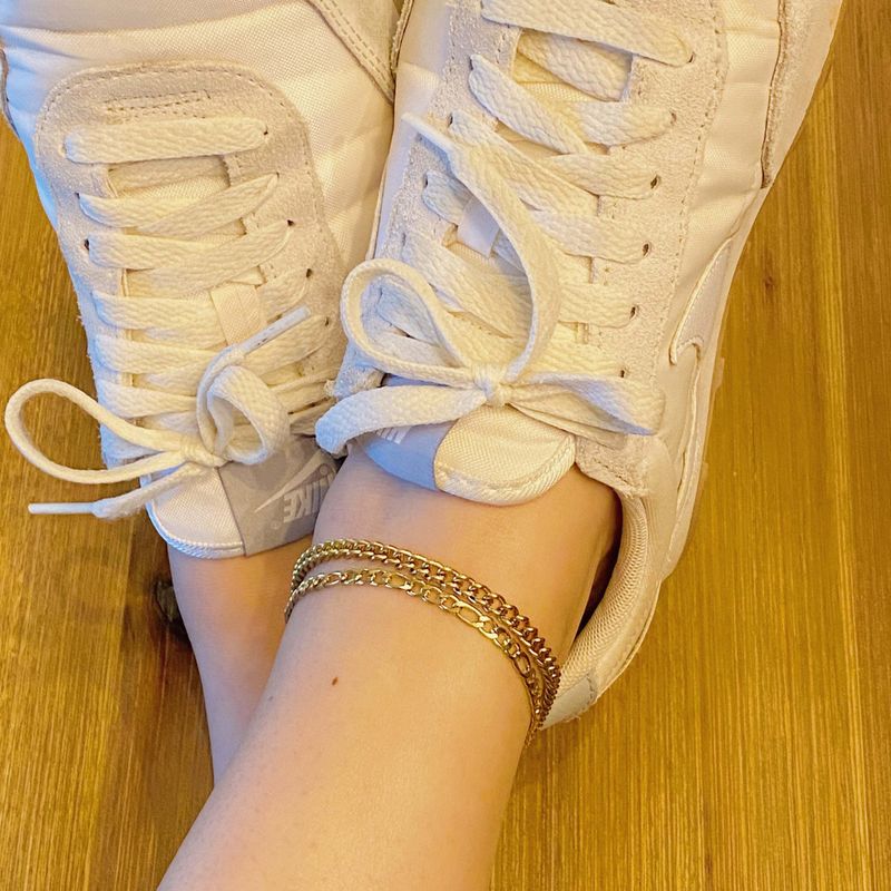 Double Chain AnkletDouble Chain Anklet_voghion.com