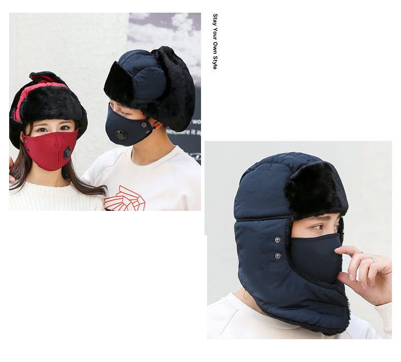 Verwarmde mutsen Smart USB verwarming warme verwarmingsmuts Outdoor Lei Feng muts masker slabbetje Herfst en winter muts slabbetje_voghion.com