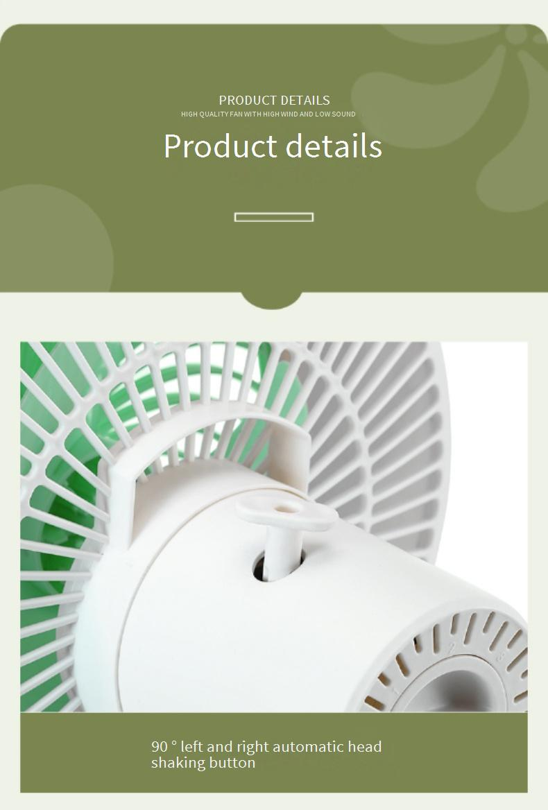 Small Desk Fan With Strong Airflow - Quiet Oscillating Table Fan For Home & Office Personal Air Circulator_voghion.com