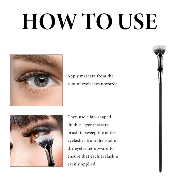 Eelhope Fächer-Doppel-Wimpernbürste – Trennt Einzeln, Formt Fächer, Auch Für Unterwimpern & Lidstrich._voghion.com