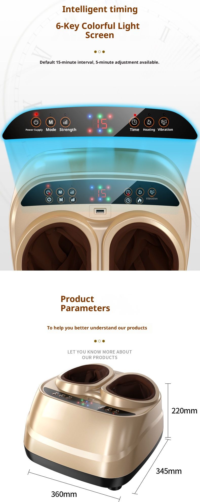 Massaggiatore automatico per piedi con calore e compressione dell'aria - Impastamento Shiatsu per il relax a casa, telecomando_voghion.com