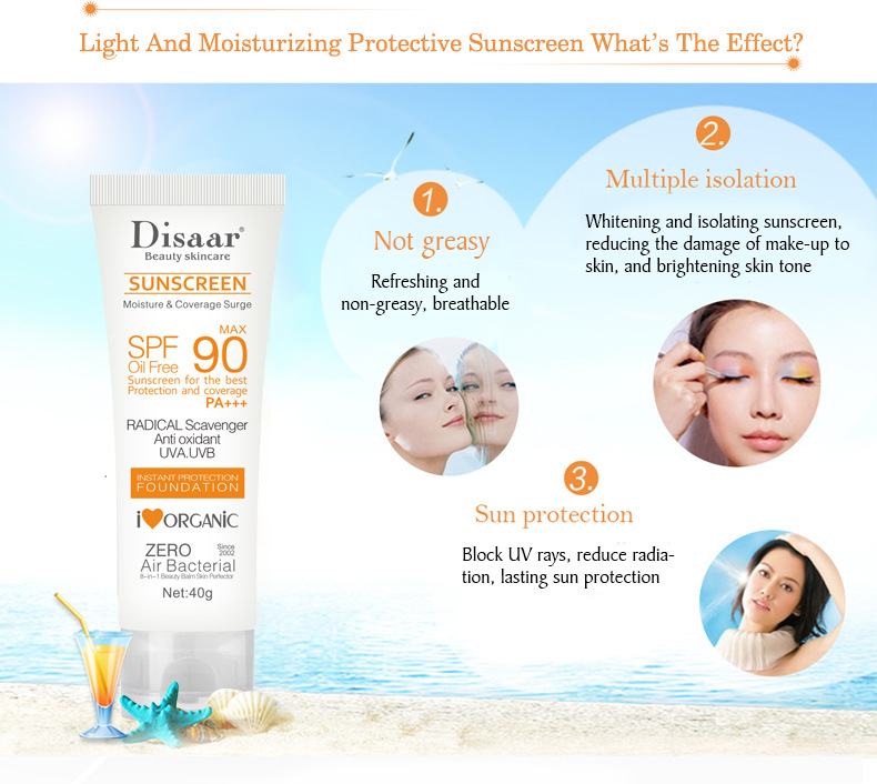 Sunscreen Body Whitening Sunblock Skin Protective Anti Sun Facial Protection Cream SPF 50/SP Block_voghion.com