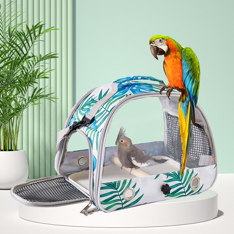 Jaula plegable portátil para pájaros, bolsa de tela Oxford para pájaros, loros y palomas, bolsa para uso en exteriores._voghion.com