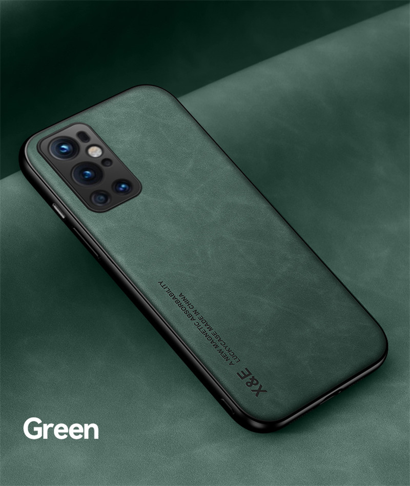 Custodia antiurto in pelle retrò di lusso per OnePlus 9 Pro 8 8T 7 7T Pro Nord One Plus 9 8 7 8T 7T con cornice in silicone morbido per telefono_voghion.com