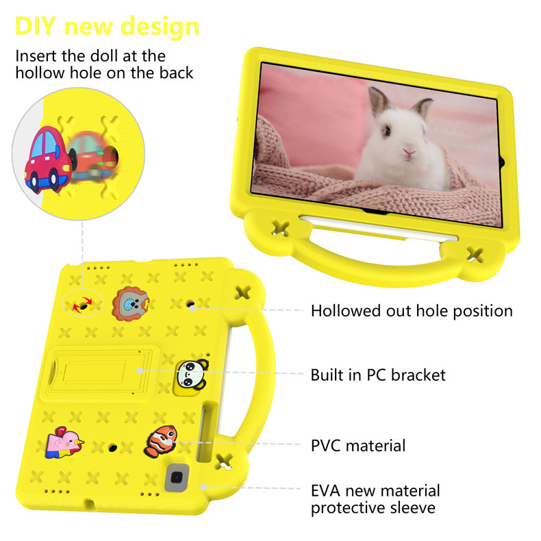 Panda Muster EVA Kunststoff PVC Fall Für Nokia T20 T 20 2021 10,36 zoll Fall Stoßfest Kickstand Tablet Kinder Griff Abdeckung Funda_voghion.com
