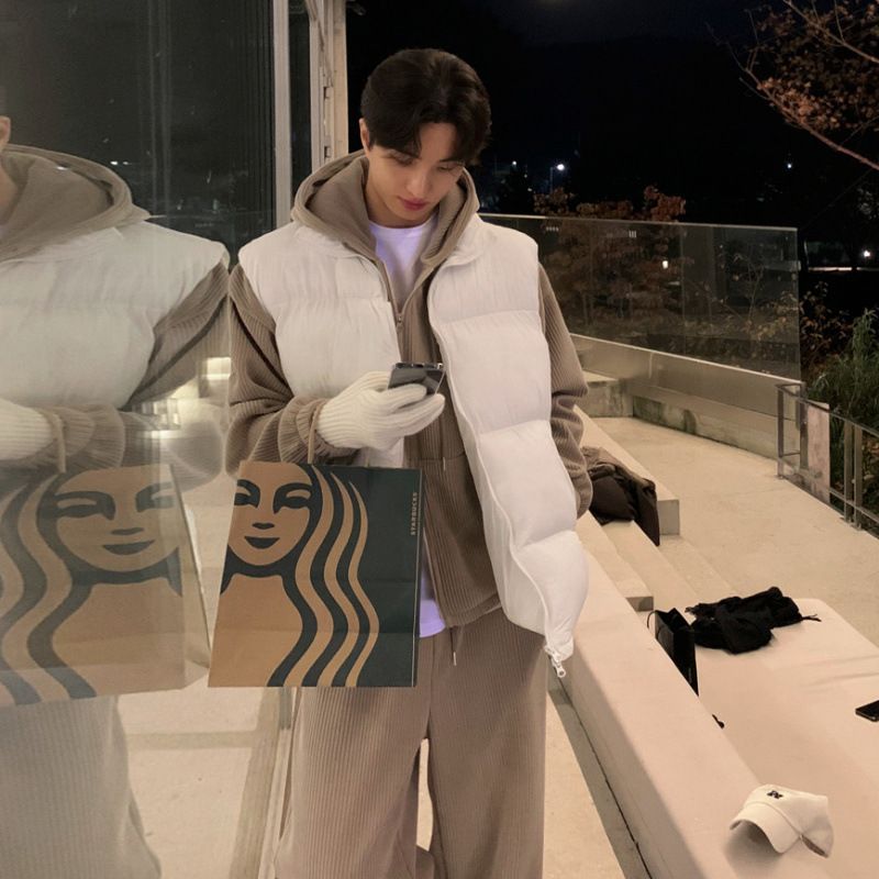 2025 MYQ Herbst und Winter Casual Sportanzug Herren Loose Hooded Cardigan Sweatshirt, Hängende gerade Bein lange Hose e795_voghion.com