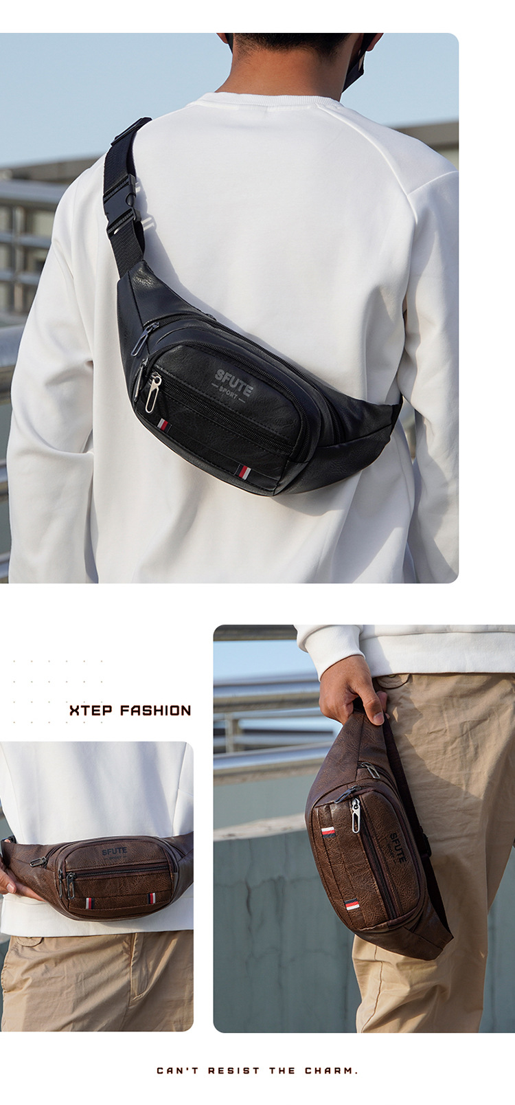 Collezione di portafogli da uomo per la raccolta di contanti da lavoro multistrato in PU in morbida pelle di grande capacità, borsa sul petto da donna,_voghion.com