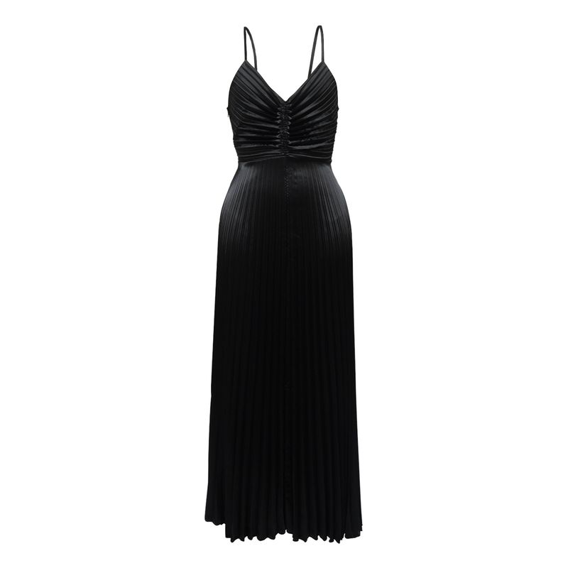 Damenbekleidung Heißer Verkauf Partyrock Seide Plisseekleid Neu_voghion.com