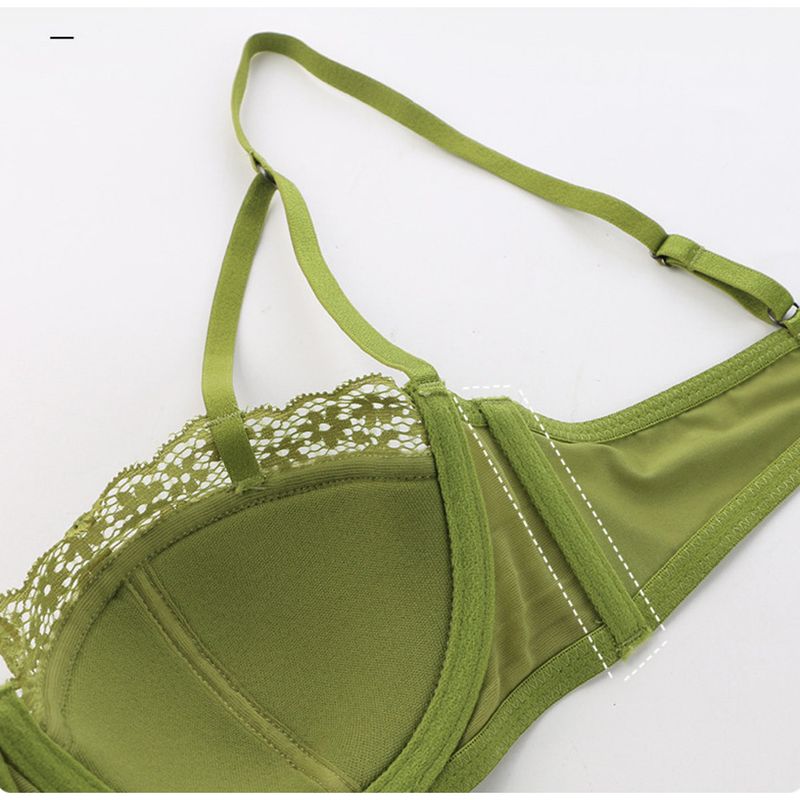Nuovo reggiseno sexy in raso sottile da donna in stile francese con seno grande e piccolo supporto superiore_voghion.com