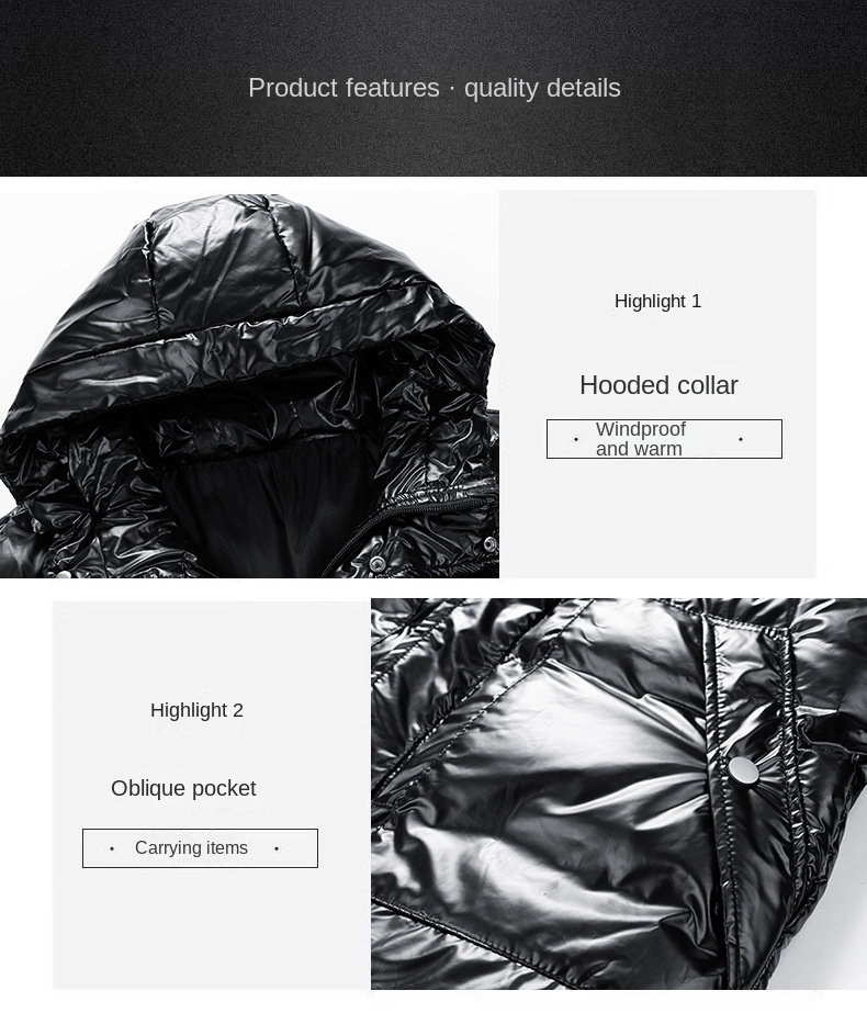 Fashion trend men's loose cotton jacket thickened waterproof windproof cotton jacket winter jacket men's 2023 hot models_voghion.com