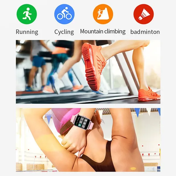 Smart Watch Men Women Sport Smart Bracelet Fitness Tracker Watch for Android IOS Heart Rate Monitor Waterproof Smart Band_voghion.com