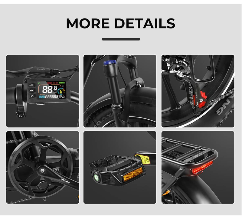 Vélo électrique SAMEBIKE C05 Pro 20" Fat Tire Step-Through E-Bike pour femmes Moteur 500W Batterie 36V 13Ah_voghion.com