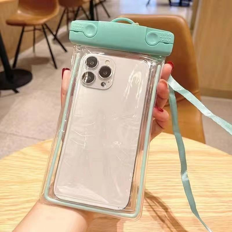 Glow-in-the-dark Mobile Phone Waterproof Bag Can Touch Screen 3-layer Waterproof Cover Diving 8-level Waterproof Mobile Phone Bag_voghion.com
